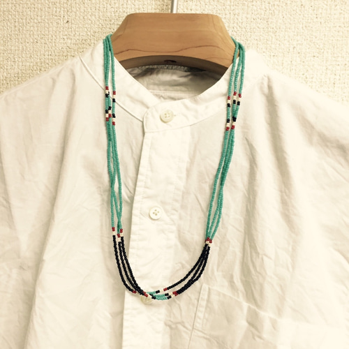 彫金 ネックレス モダンネイティブ ターコイズ 82