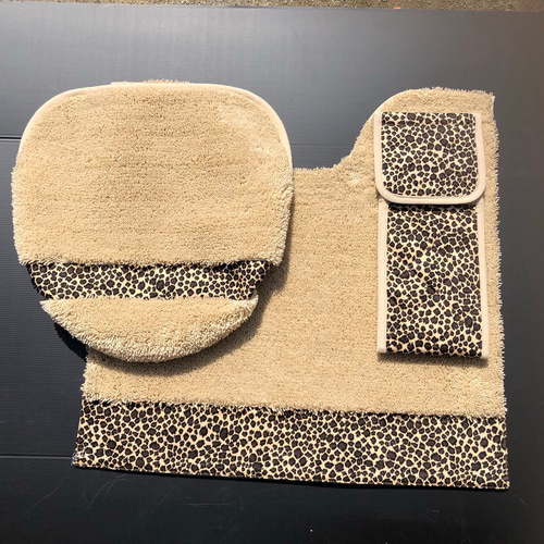【半額】 三点セット ヒョウ柄 バス・トイレ・洗面用品 通販 shikimonoya バス・洗面所用品