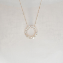 [530] 14kgf淡水珍珠2.5mm半圓形花環項鍊L尺寸 第5張的照片