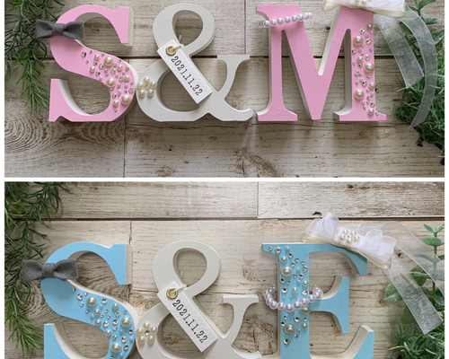 w.s.mam様確認用♡イニシャルオブジェ