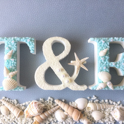 【確認】りったん♡様イニシャルオブジェ✨オーダー イニシャルオブジェ 貝殻3点セット その他オーダーメイド nico