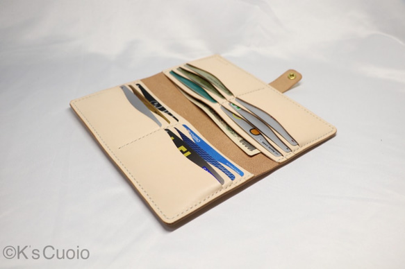 ヌメ革 手縫いのカードホルダー【送料無料】 4枚目の画像