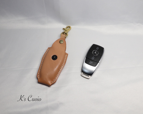 新品 メルセデスベンツ 高級レザー キーカバー フラップ