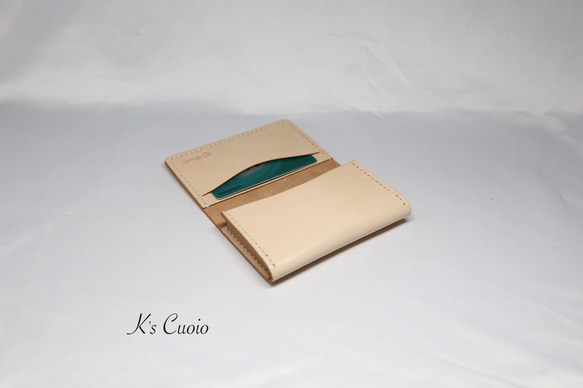 ヌメ革 手縫いカードケース【送料無料】 8枚目の画像