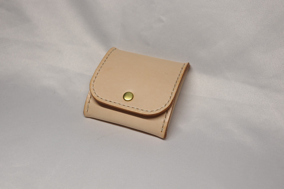 ヌメ革 ボックス型コインケース【送料無料】 3枚目の画像