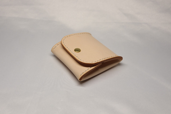 ヌメ革 ボックス型コインケース【送料無料】 4枚目の画像