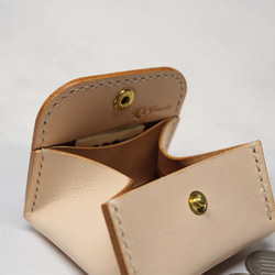 ヌメ革 ボックス型コインケース【送料無料】 8枚目の画像