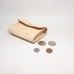 ヌメ革 カードが入る小銭入れ【送料無料】 3枚目の画像