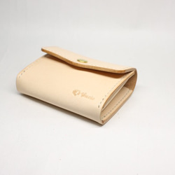 ヌメ革 カードが入る小銭入れ【送料無料】 8枚目の画像