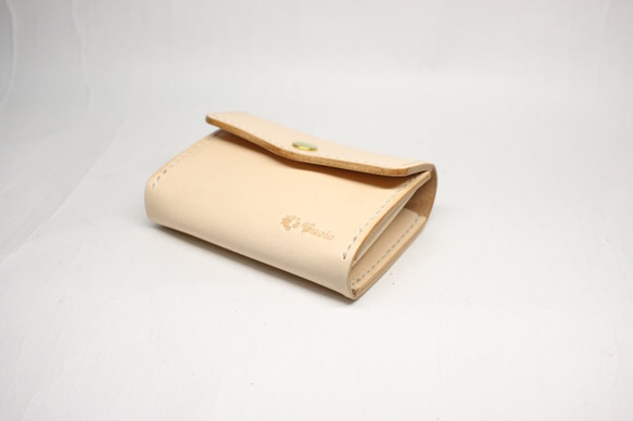 ヌメ革 カードが入る小銭入れ【送料無料】 8枚目の画像