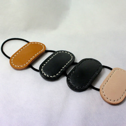 ヌメ革 ヘアゴム【送料無料】 2枚目の画像