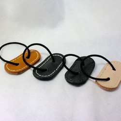 ヌメ革 ヘアゴム【送料無料】 3枚目の画像