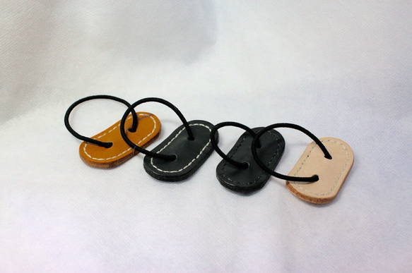 ヌメ革 ヘアゴム【送料無料】 3枚目の画像