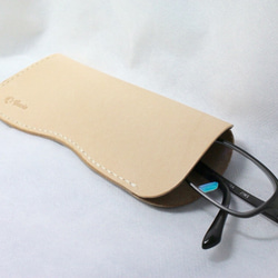 ヌメ革 メガネケース【送料無料】 2枚目の画像