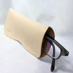 ヌメ革 メガネケース【送料無料】 3枚目の画像