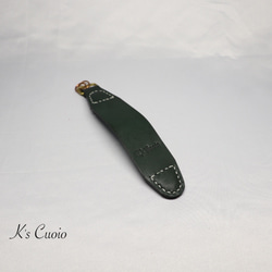 ヌメ革 マグネットキーホルダー（グリーン色）【送料無料】 6枚目の画像