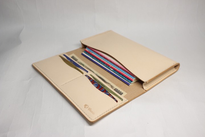 ヌメ革 横長通帳ケース【送料無料】