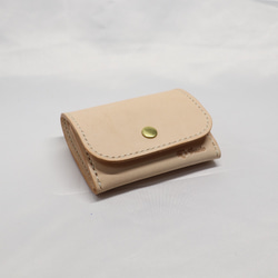 ヌメ革 ボックス型小銭入れTypeB【送料無料】 2枚目の画像