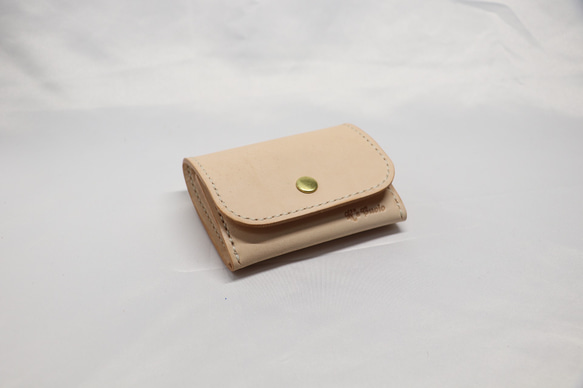 ヌメ革 ボックス型小銭入れTypeB【送料無料】 2枚目の画像