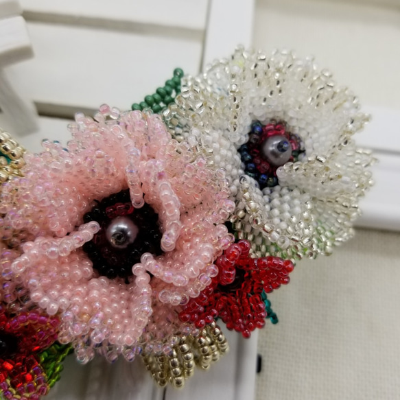 バレッタ　Bouquet(ホーリーポピー) 3枚目の画像