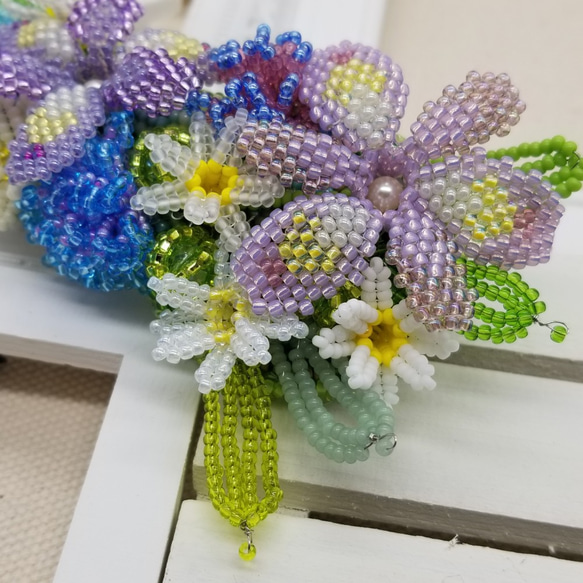 バレッタ　Bouquet(シャガ) 3枚目の画像