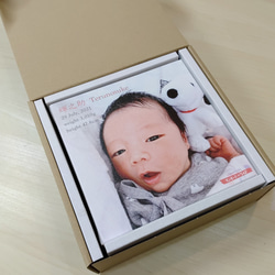 【ベビー・新生児】キャンバスパネル2枚セット～内祝い・命名記念～ニューボーンフォト撮影 4枚目の画像