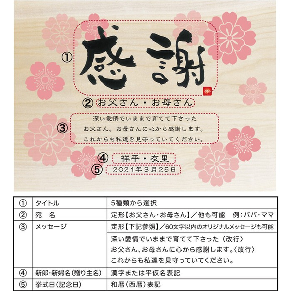 【彫刻品】両親プレゼント 贈呈品 記念品 結婚式 / 名入れ 白磁ペアカップ　和名（わめい） 8枚目の画像