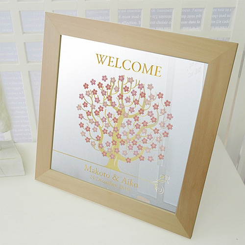 彫刻品】結婚式 ゲスト参加型 ウェディング ツリー ウェルカムボード