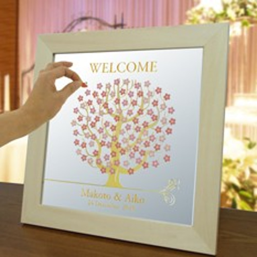 彫刻品】結婚式 ゲスト参加型 ウェディング ツリー ウェルカムボード