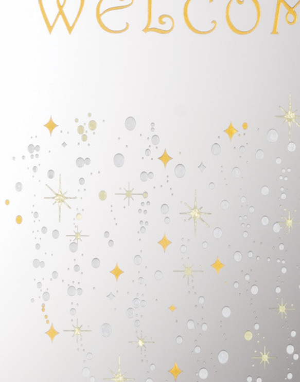 結婚式 ハート型 ウェディング ウェルカムボード ミラー 星（クラウンジュエリー）Mサイズ 4枚目の画像
