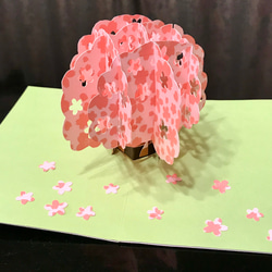 [送料無し] ポップアップカード「桜が満開です！」 1枚目の画像