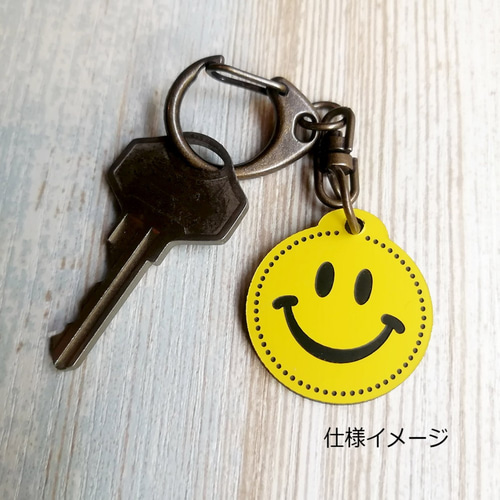 No.25 ニコちゃん☺︎キーホルダー(他の物と同梱で100円引きෆ‪) ネーム入りニコちゃんキーホルダー キーホルダー ぽんず店長のアトリエ