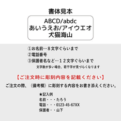 アクリル迷子札 丸型 シルバー調（犬猫の名札、ネームプレート） 5枚目の画像