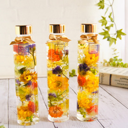 ハーバリウム バルブ型 イエロー ハーバリウム・植物標本 Fullfleur