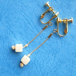 brick sugar long necklace&earring 2枚目の画像