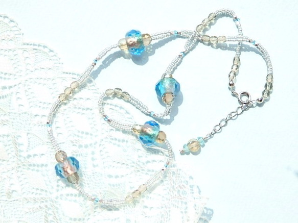 aqua memory circle necklace 1枚目の画像