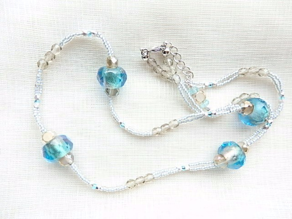 aqua memory circle necklace 4枚目の画像
