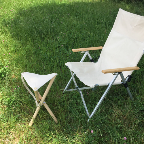 防水帆布ハンティングチェア/キナリ、オレンジ、ブラウン他全9色（受注