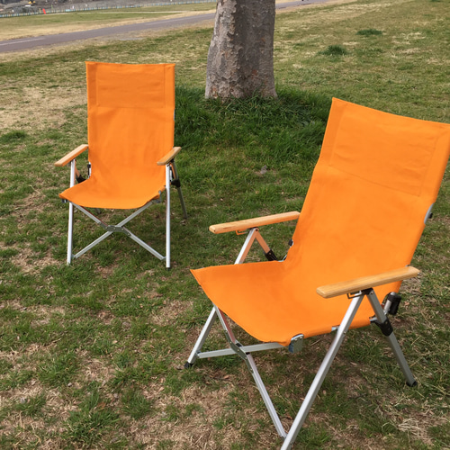 防水リクライニングチェア張り替えシートのみ／オレンジ（差し替えビス