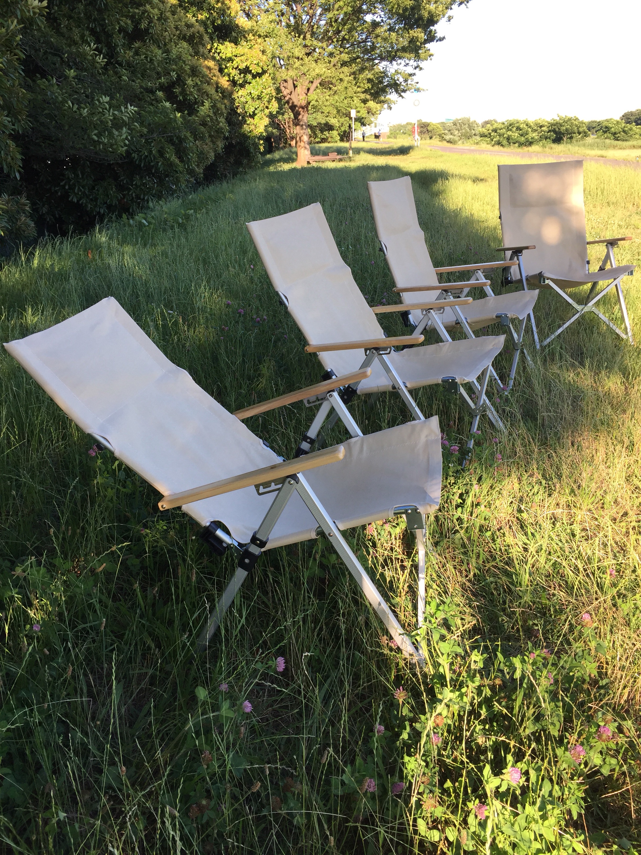 防水リクライニングチェア/サンドベージュ（生地のみ1シート差替ビス付）受注オーダー