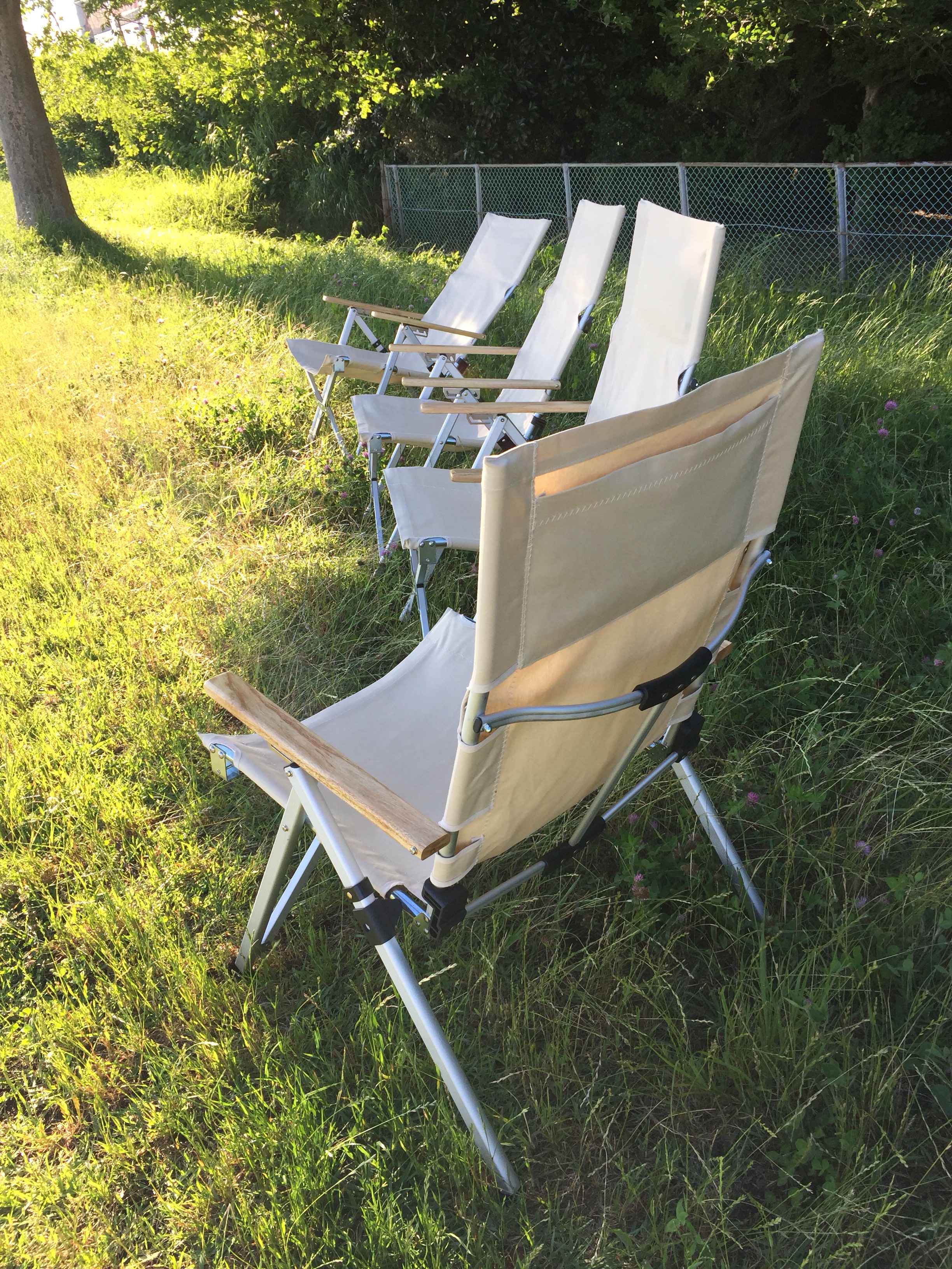 防水リクライニングチェア/サンドベージュ（生地のみ1シート差替ビス付）受注オーダー