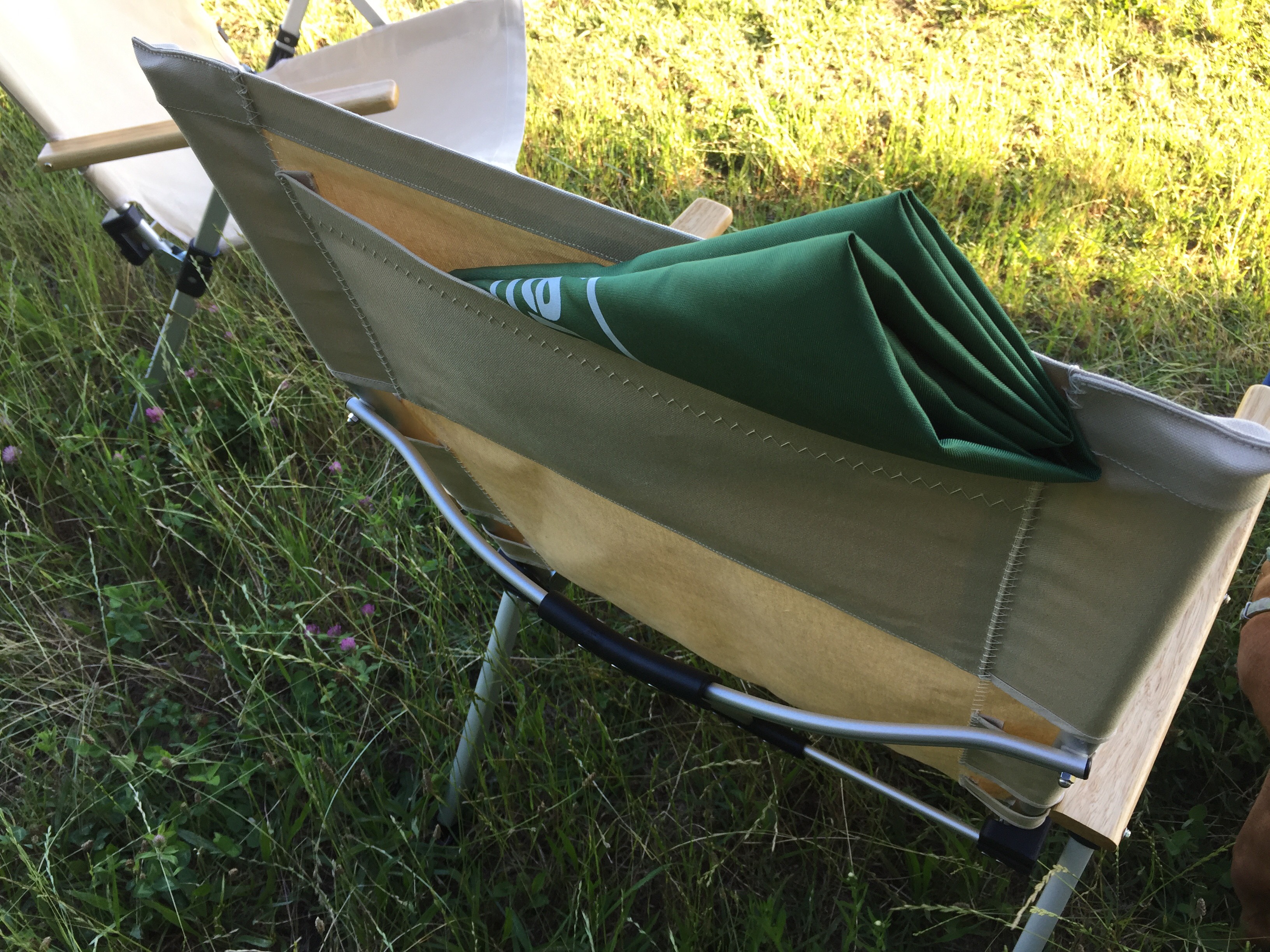 防水リクライニングチェア/サンドベージュ（生地のみ1シート差替ビス付）受注オーダー