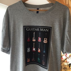 ギターコレクションTシャツ/グレー 1枚目の画像