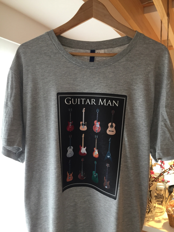 ギターコレクションTシャツ/グレー 1枚目の画像