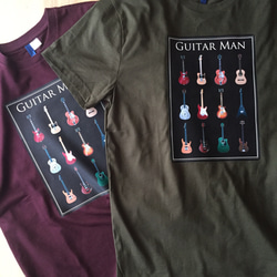 ギターコレクションTシャツ/グレー 4枚目の画像