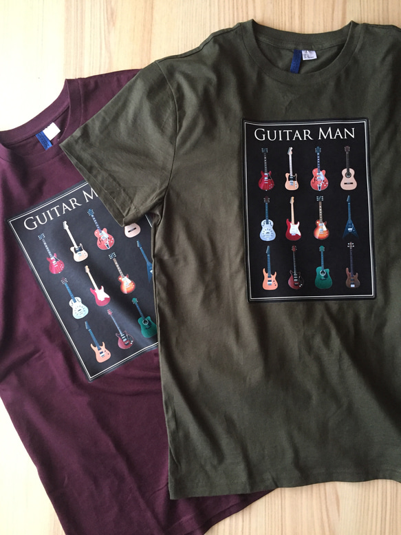 ギターコレクションTシャツ/グレー 4枚目の画像