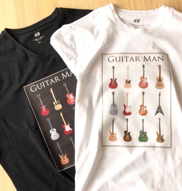 ギターコレクションTシャツ/グレー 5枚目の画像
