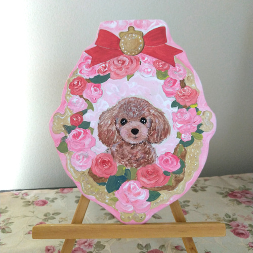 オーダー受付 トイプードルとうさぎ 限定レアパネル 4/9 オーダー受付