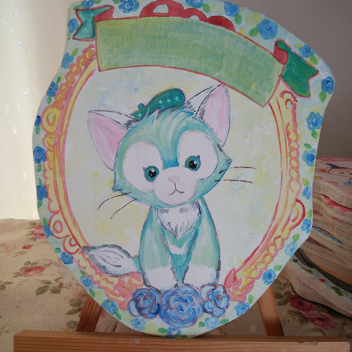 額縁ﾄｰﾙﾍﾟｲﾝﾄ猫 タペストリー・壁掛け ココアママ🐩 通販 5432290