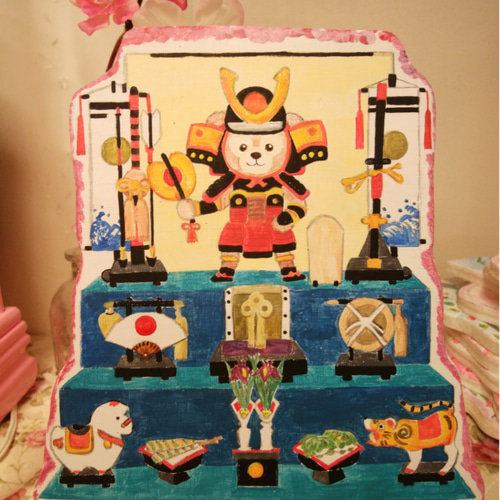 トールペイント 端午の節句段飾り♪ 【公式通販】